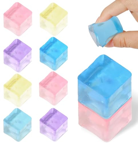 10 Eiswürfelformen squishies, Soft squishy toy, Erfrischendes Spielzeug für den Sommer.