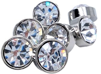 BOTIBOTON – Botones plateados con Strass, diamantes de imitación. Botones joya para camisas, vestidos y prendas delicadas, de 9 mm, para blusas, puños y cuellos – Fabricado y Enviado desde España