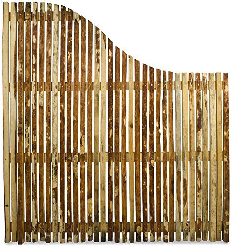 Weidenprofi Sichtschutz, Holzzaun Modell WALDEN, Gartenzaun aus Fichten- & Kiefernholz, (BxH) 150 x 165-116 cm, rechts fallend