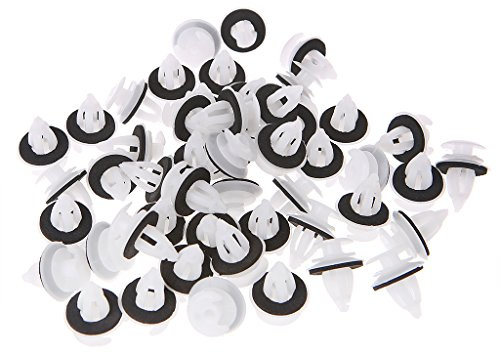 Cuigu 50Pcs Clips De Panneau De Porte De Voiture avec Bague D'étanchéité pour E34 E36 E38 E39 E46 M3 M5 Z3 X5