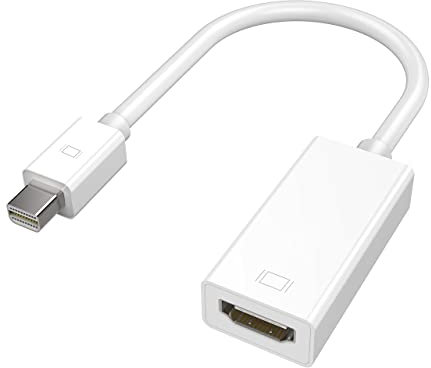 CGZZ Mini DisplayPort to HDMI, Gold Plated Mini DisplayPort (Thunderbolt Port Compatible) to HDMI Male to Female Cable, HDTV Adapter Converter