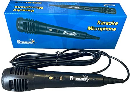 Mr Entertainer Karaoke Dynamic Wired Microphone. Perfect for use with all Karaoke Machines (Black)