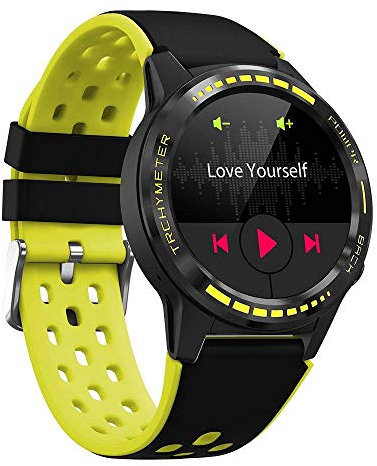 QESTO FDS smart watch GPS card orologio sportivo battito cardiaco pressione sanguigna bussola supporto altitudine scheda mobile smart watch (giallo) (giallo) (giallo) (giallo) (giallo)