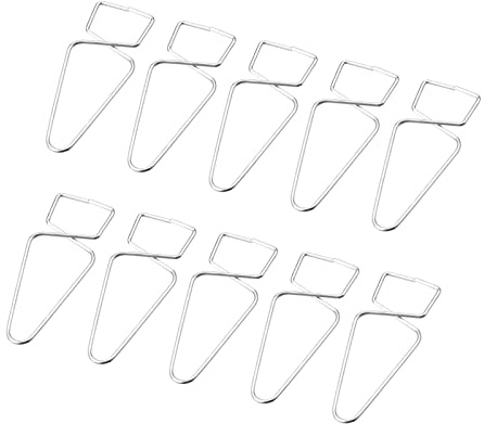 YOKIVE 30pz Soffitto Ganci Molle Inossidabile Acciaio Goccia Appendi Appendere Fai-da-te Artigianato Decorazione, Ottimo per Casa, Ufficio, Negozio (Argento, 2,48x1,14x0,59-)