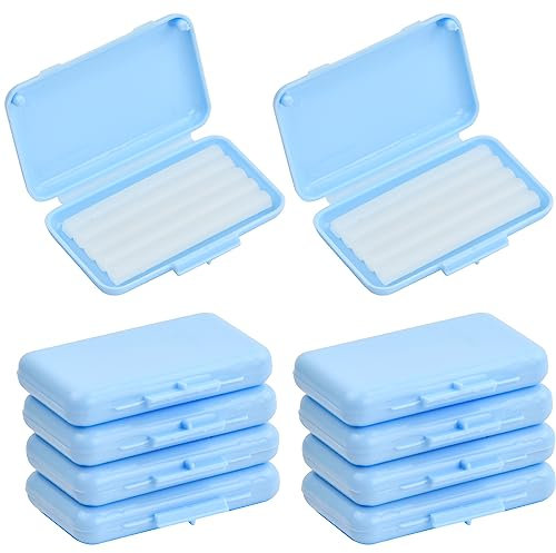 Vesaneae 10 Pezzi Cera Ortodontica per Apparecchio, 50 Strisce di Cera Dentale, Cera Dentale per Parentesi Graffe, Cure Orali Dentali, Cera Ortodonzia Dentale per Alleviare le Irritazioni e il Dolore