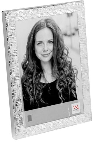 walther design Mirja AB318S - Cornice Verticale in Alluminio, Argentata, 13 x 18 cm