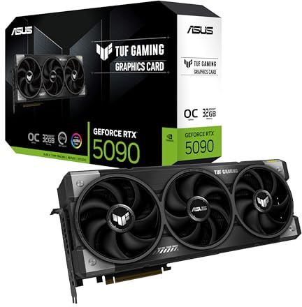 ASUS TUF GeForce RTX™ 5090 32GB GDDR7 OC Edition Graphics Card, NVIDIA, Desktop (PCIe® 5.0, HDMI®/DP 2.1, 3.6-Slot, Military-Grade Components, Protective PCB Coating, Axial-tech Fans, Vapor Chamber)