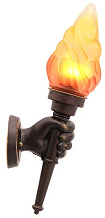 Lampada moderna a monte a parete, luce murale Torcia creativa V-INTAGE LIGHT LED LED retrò E27 Sconcetto da parete Outdoor Luci da parete decorativa Torcia Decorativa Lights per balcone Lampada a