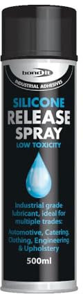 BISR500 500ml Clear Silicone Release Spray - Multi-Purpose Lubricant & Mould Releasing Agent CAN (1)