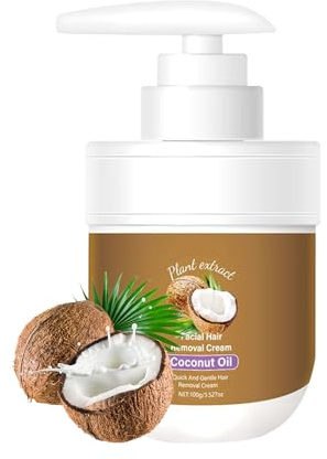 Crema Depilatoria Facial,Crema Depiladora para Bigote y Mentón | Productos Naturales de Cuidado Facial para Mujeres Sensibles Maquillaje Diario Viaje Fotos de Boda Gimnasio