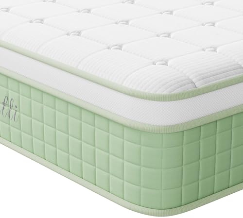 Vesgantti 5FT King Size Mattress, 10 Inch Hybrid Mattress with Memory Foam & Individually Pocket Spring, Medium Firm Orthopedic Mattress for Pressure Relief & Motion Isolation, 150x200x25cm
