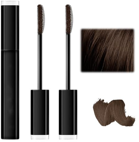 PHYNDR 2 Pièces Retouche Racines Cheveux – Mascara Cheveux Blanc, Couvre Instantanément, Effet Naturel 15 ML (Couleur Café)