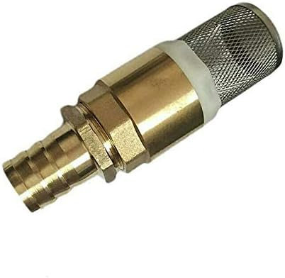 SUPERTOOL Brass Check Valve 1 Inch Spring Check Valve Non Return Pump Inlet Filter Foot Valve with 1 22mm Hosetail (Pack of 1)