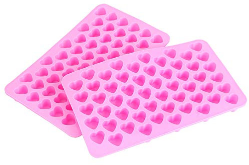 Molde de silicona, Cubitera ,moldes de silicona con silicona con forma de corazón (rosa)