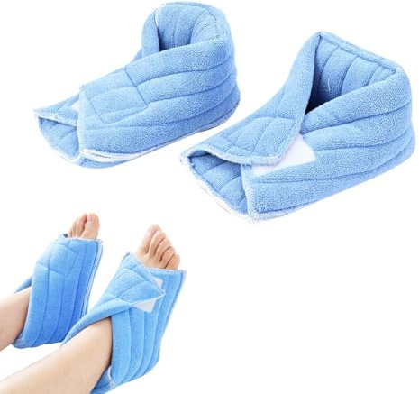 Patucos Antiescaras 2 Piezas, Cubierta Cálida Para El Tobillo Del Pie Antiescaras Protectores De Talón Ajustables Taloneras Antiescaras Para El Cuidado De Enfermería De La Cama De Ancianos
