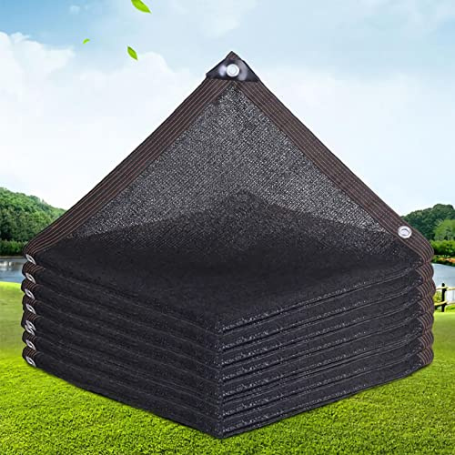 Sonnensegel, Schwarz Schattiernetz,6-Stiche,UV-Schutz-Sichtschutz,65% Sonnenschutznetz, Schattierungsnetz,dür Gewächshaus,Scheune Oder Zwinger,mit Ösen,2x5m