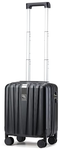 Hanke Upgrade Handgepäck 34 x 22 x 54 cm Airline-zugelassen, 20 Zoll Leichter Hartschalen-Kabinenkoffer PC-Reisekoffer mit Spinner-Rädern und TSA-Schloss(20 Zoll-Schwarz)