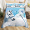 Loussiesd Kinder Kids Bettwäsche 135x200 Pferde-Motiv Bettwäsche-Set mit Pferd Bettbezug Galoppierendes Pferd Jungen Bettwäscheset Blau Schmetterling Löwenzahn Kinderbettwäsche Mädchen