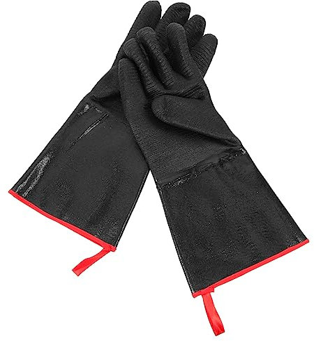 BESTonZON Feuerfeste Handschuhe Ölbeständige Handschuhe Wasserdichte Für Grillen Und Kochen Hitzebeständige Für Outdoor-nutzung