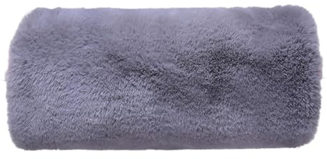 Vinter tjock plysch varm handvärmare dam fuskpäls handvärmare armvärmare muff handmuffs, kvinnor och flickor fuskpäls muff för arm värmande hand uppvärmning på vintern, Mörkgrå, M