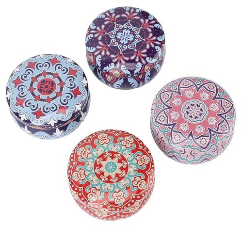 ieron Presentset med 4 doftljus, naturligt sojavax med citron, vanilj, lavendel, för aromaterapimassage, stressavlastning, yoga