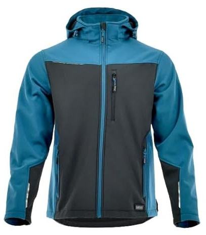Chaqueta Softshell impermeable para hombre y mujer con capucha desmontable, cortavientos, transpirable, chaqueta cómoda, ligera y flexible para trabajo o senderismo, softshell actividades en exterior