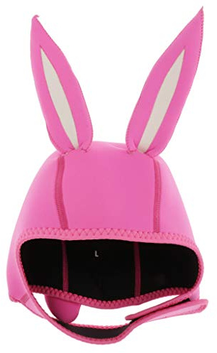 KBOLAE Capucha cálida de neopreno de 3 mm, diseño de conejo, color rosa