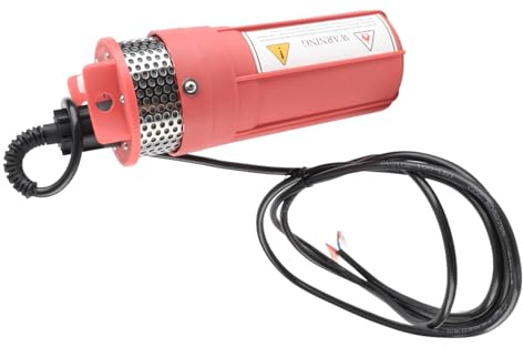 Generic Bomba de Agua Sumergible con Energía Solar de 1/2 Pulgada, Bomba de Pozo Profundo de Alta Eficiencia para Riego, Caudal de 3~6 L/min, Plástico de Ingeniería Duradero