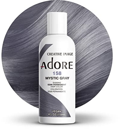 Adore Shining Semi Permanent Hair Color Mystic Gray (158), 118ml