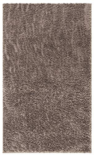 Safavieh Tapis Shag pour Salon, Salle à Manger, Chambre à Coucher - August Shag Collection, Tapis à Poil Court, Taupe, 61 x 91 cm