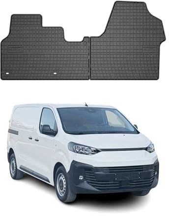 OMAC Gummi Fußmatten kompatibel mit FIAT Scudo 2016-2025 Automatten Gummi TPE Schwarz 2tlg