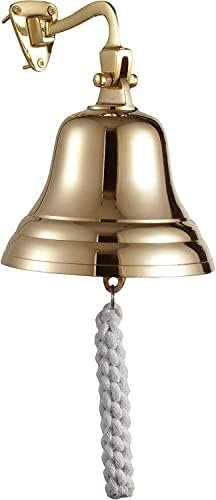 ACL Last Order Bell - Bar Accessories for Home Pub Hand Bell – Wall Mounted Bar Bell Nautical Decorations – Unique Brass Bell with Crisp Loud Sound Ideal for Christmas, Reception, Pubs 4 Inch