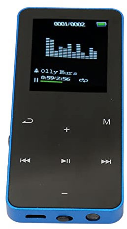 Lettore MP3 da 8 GB, Lettore Musicale Digitale Bluetooth Portatile, Registrazione, Giochi, Libri Elettrici, Musica, Lettore MP4 Portatile con Dizionario di Traduzione, Supporta (blu)