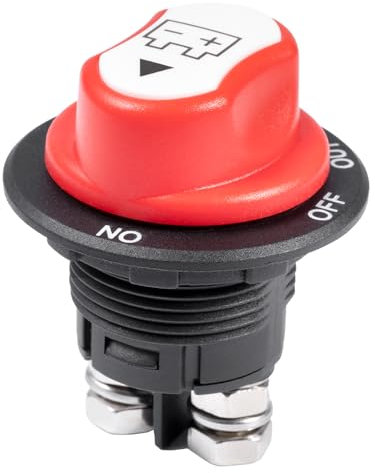 Stacca Batteria 12V 24V Stacca Batteria per Auto Staccabatteria 100A Interruttore di Alimentazione Principale Sezionatore Batteria Master per Camper Yacht Barca Camion Autobus Moto