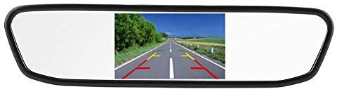 Auto-Rückspiegel-Monitor, HD-TFT-LCD-Bildschirm, 4,3 Zoll, 2 Kanäle, Videoeingang