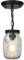 ZVALIEVYE Industrial Style Single Head Pendent Lamp E27 Metal Ceiling Lamp Glass Mason Jar Ceiling Light Adjustable Height Suspension Wire Lights for Dining Room Corridor Kitchen