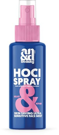 ANDbeauty HOCl Spray pour le visage - Tonique apaisant pour la peau à l'acide hypochlorique - Tonique rafraîchissant et hydratant pour peaux sensibles - Sans alcool - 100 ml