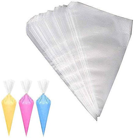 100 Pezzi Borse da pasticceria monouso pasticceria,Sac a Poche Usa e Getta Plastica pasticceria borse per Decorazioni Pasticceria, Dolci, Cupcake, Torte(Grande)