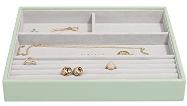 Stackers Grun Schmuckschatulle Klassisch Schmuckfach für Ringe/Armbänder