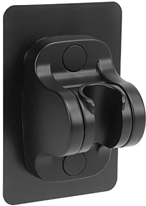 NearMoon Self Adhesive Shower Head Holder-Adjustable Handheld Shower Holder NO Drilling Wall Mount Waterproof (1 Pack, Matte Black)