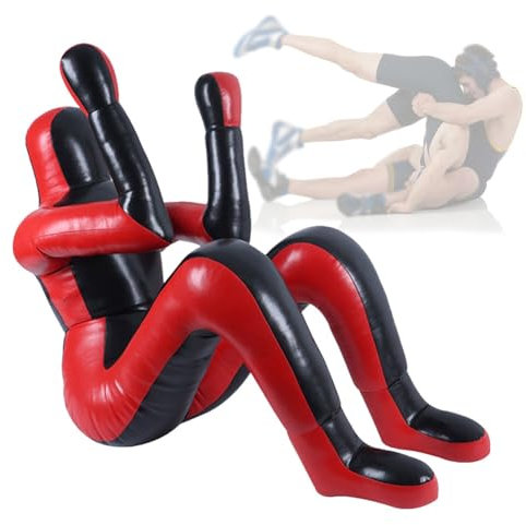 DYK&NX MMA Grappling Dummy, Grappling Manichino, Judo Sacco da Punzonatura Formazione, Wrestling Posizione Seduta Posizione difensiva, Autodifesa Allenamento 165cm, Non Riempito