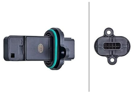 HELLA 8ET 358 166-531 Luftmassenmesser - 8-polig - geschraubt - ohne Gehäuse