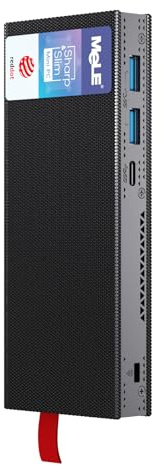 Mele Senza Ventola Mini PC Stick PCG02 Pro 12th Gen Alder Lake - N100(fino a 3,4 GHz), 8GB DDR4 RAM 256GB Bastone per Computer da Tavolo 4K Doppio HDMI/WiFi/BT/Ethernet,Casa Ufficio Industriale