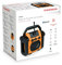 Radio et Enceinte de Chantier, Batterie Rechargeable,Bluetooth, Radio FM, AUX in, 30 Watts Thomson
