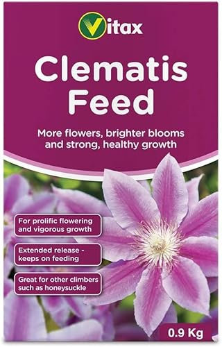 Clematis Plant Feed Fertiliser 0.9kg | Premium Flower Fertiliser for Stronger Roots, Healthy Growth & Vibrant Blooms | Slow-Release Formula for Clematis, Roses, Vines & All Flowering Plants