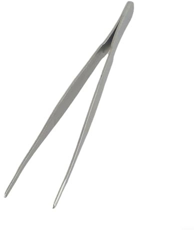 Pinzette per barbecue realizzate in acciaio inossidabile, perfettamente adatte per grigliate all'aperto (16 cm)