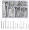 Splint Assortment Set, 260 Pieces, M1-M5 Stainless Steel Locking Cotter Pins, Sorting Box with 6 Sizes
