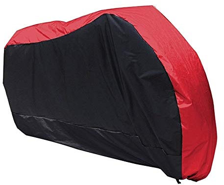 Telo Coprimoto,Telo Moto Per Esterno Impermeabile Rosso Nero Motocicletta Motocicletta Strada bicicletta Scooter Impermeabile Resistente all'acqua Pioggia Protezione UV Traspirante Copertura Esterno I