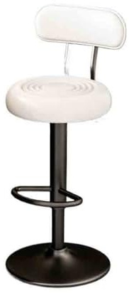Hög kökssits Lyft 61-81cm Swivel Bar Stool Multifunktionell High Back Stol(Vit)