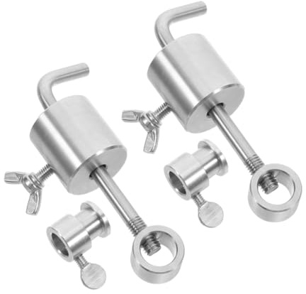 BAZEITFLOW 2 Piezas Bloque Contrapeso para Barbacoa Acero Inoxidable Estabilizador para Espetos y Brochetas Resistente Altas Temperaturas Accesorio para Parrilla Rotatoria